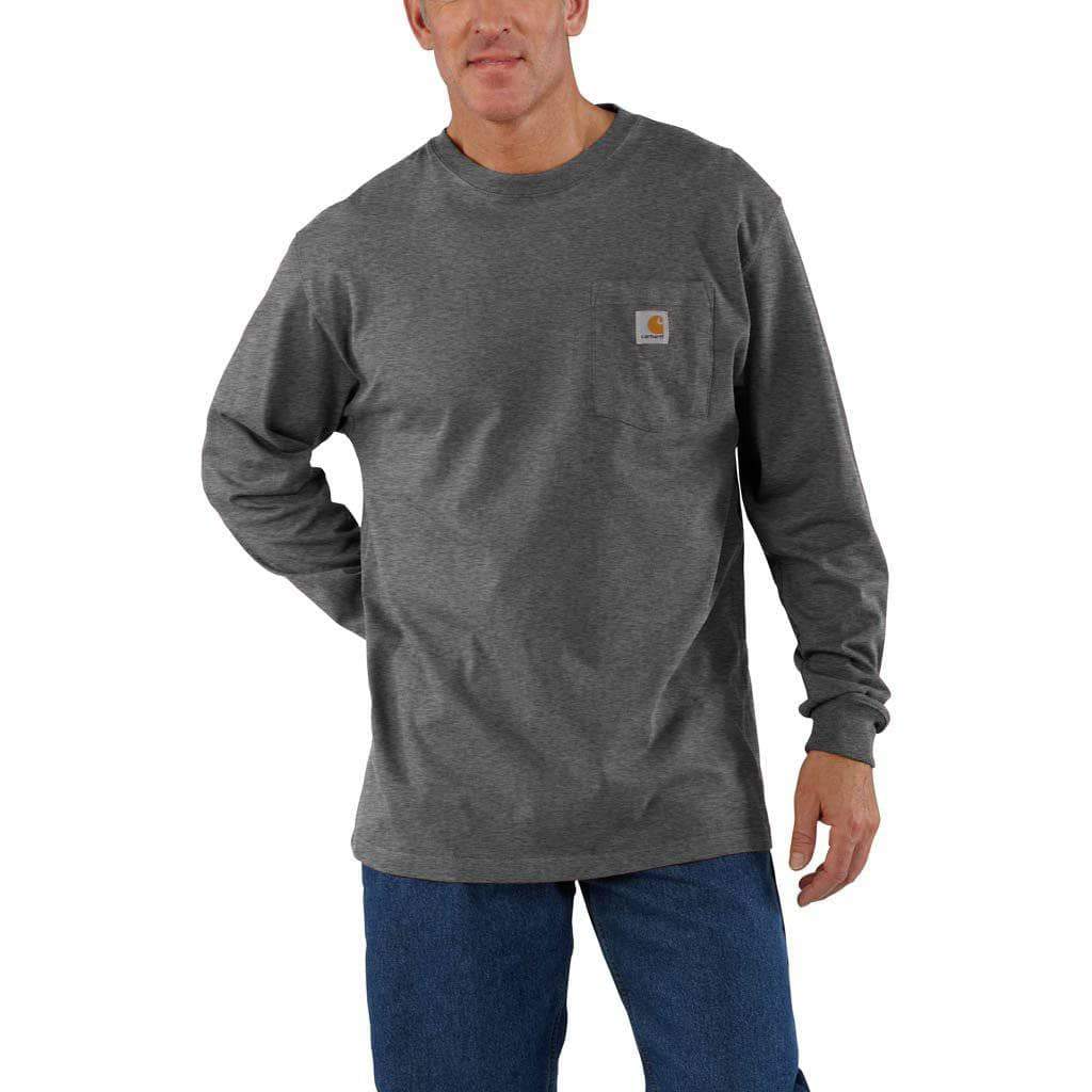 Carhartt Long Sleeve Pocket Tee | Multiple Colors - Image 4