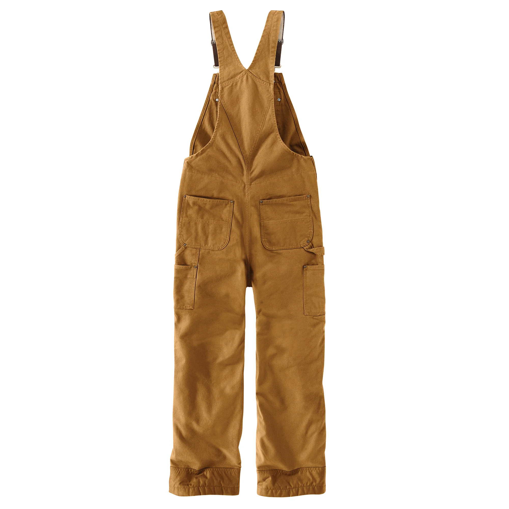New Updated Carhartt heavyweight lined Bib Overalls | Brown or Black - Image 3
