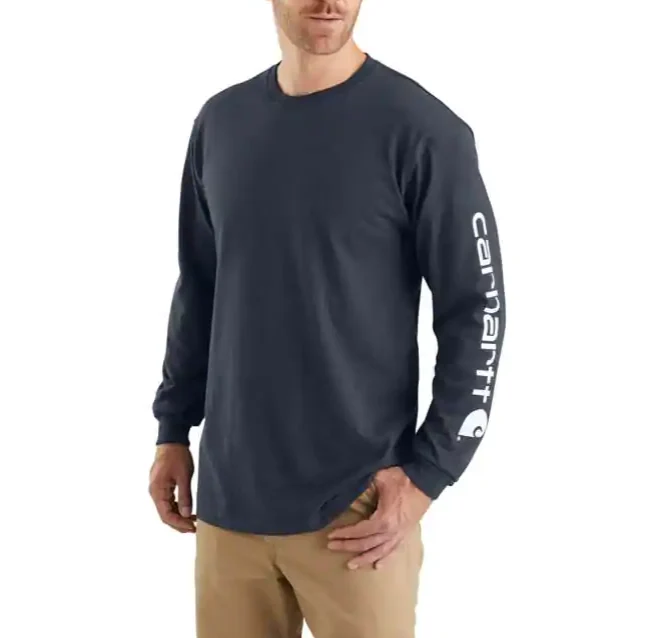 Carhartt Long Sleeve Signature Logo Tee | Multiple Colors - Image 3