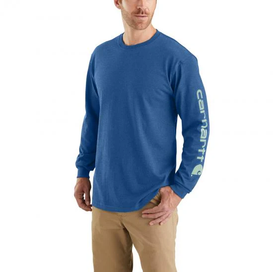 Carhartt Long Sleeve Signature Logo Tee | Multiple Colors - Image 5