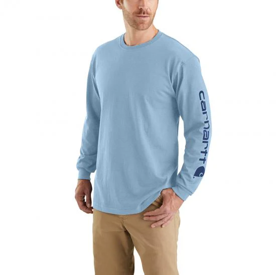 Carhartt Long Sleeve Signature Logo Tee | Multiple Colors - Image 6