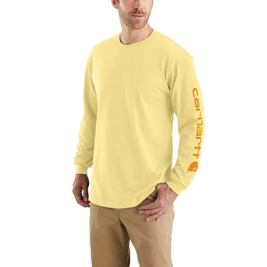 Carhartt Long Sleeve Signature Logo Tee | Multiple Colors - Image 8
