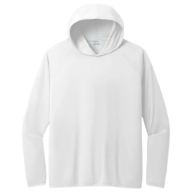 Performance Pullover Hooded Tee | Jet Black, True Navy, True Royal, White - Image 7