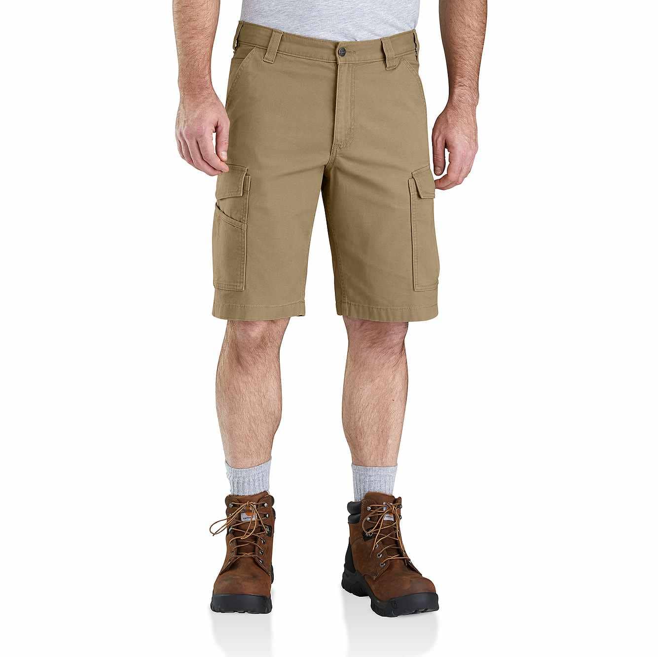 103542 Carhartt Rugged Flex Rigby Cargo Short | Dark Khaki - Image 3