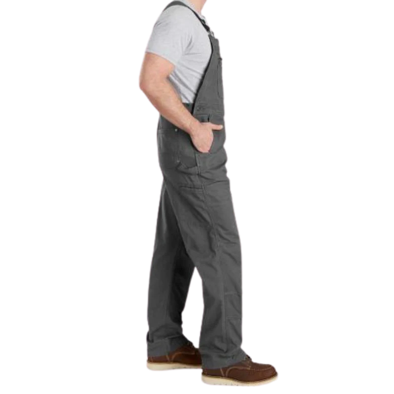 Rugged Flex Relaxed Fit Canvas Bib Overall | Dark Khaki - Image 3