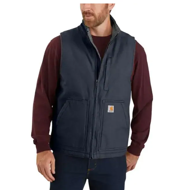 Carhartt Sherpa Lined Vest | Black, Navy, Gravel, Dark Brown & Carhartt Brown - Image 4