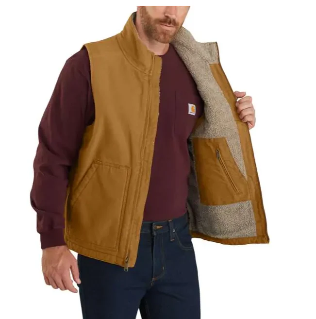 Carhartt Sherpa Lined Vest | Black, Navy, Gravel, Dark Brown & Carhartt Brown - Image 6