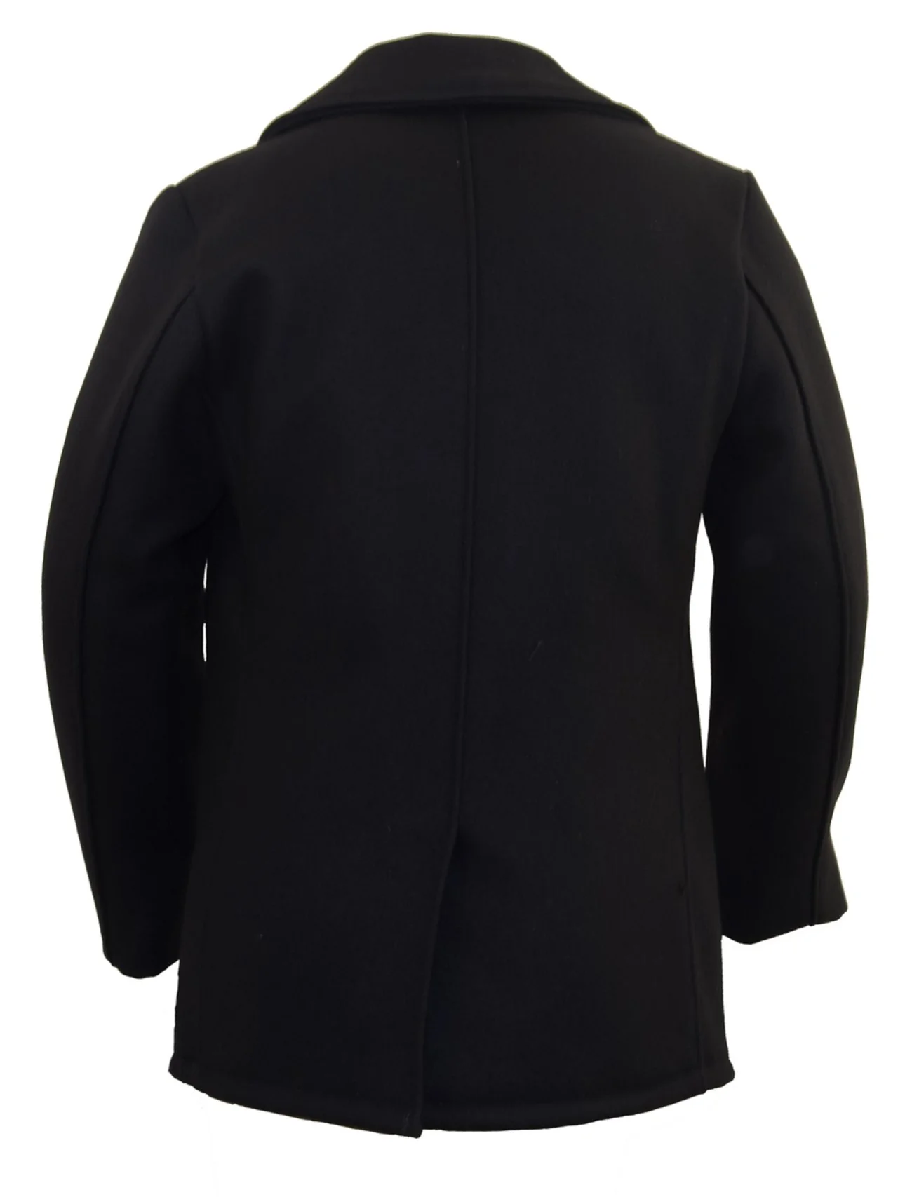 Original USA Made 32 oz. Melton Wool Pea Coat | Dark Navy - Image 3