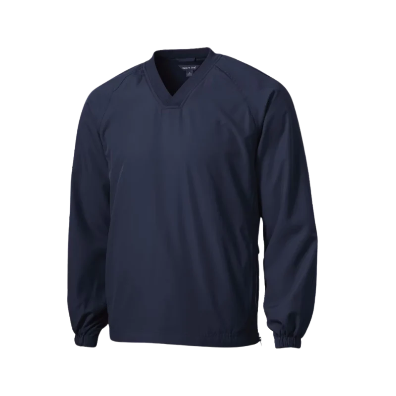 V-Neck Raglan Wind Shirt | Black, Graphite, Navy - Image 6